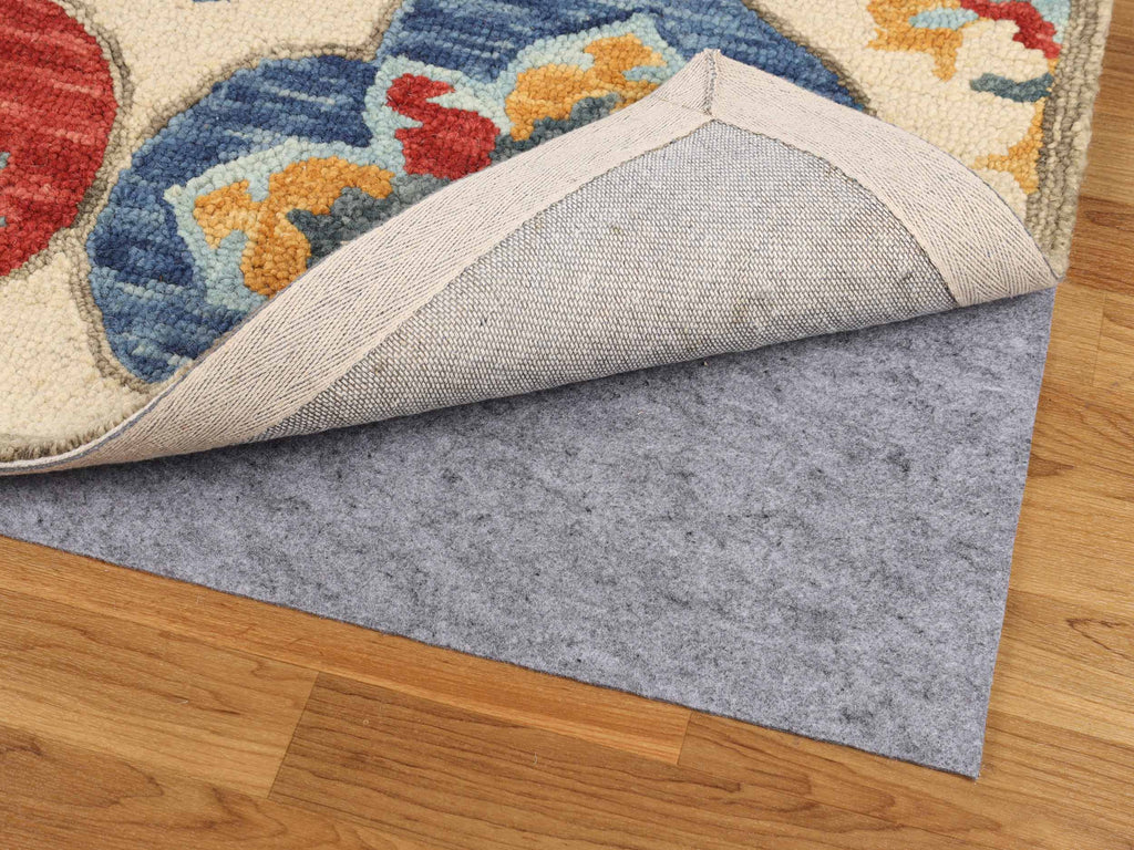 Non-Slip Gripper Mat Floor Protector Polyester Felt and Rubber Indoor Area Rug Pad, 5'x8', Neutral Grey - Blue Nile Mills
