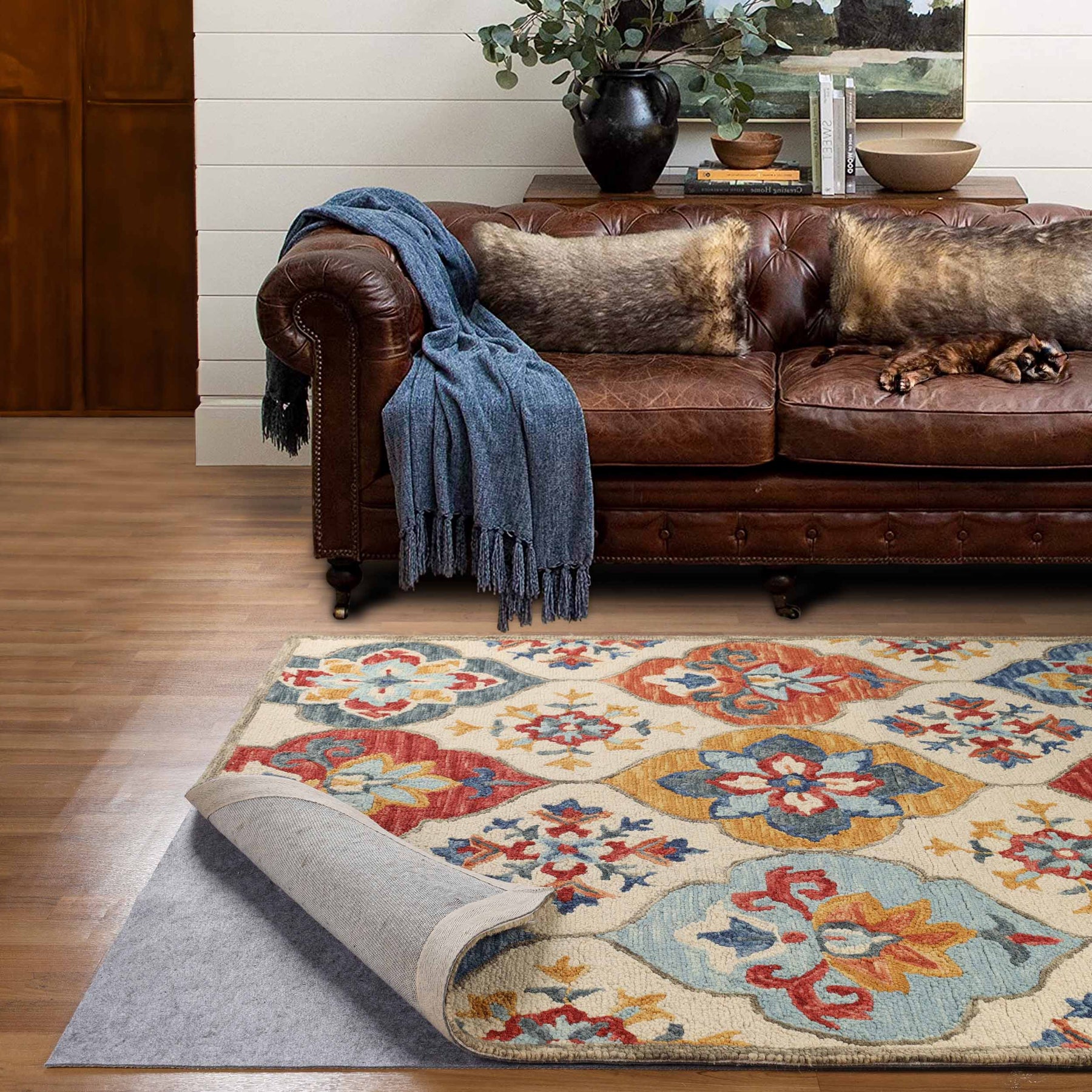 Grip-It Super Cushioned Non-Slip Rug Pad for Area Rugs and Runner Rugs, Rug  Gripper for Hardwood Floors 5' x 8
