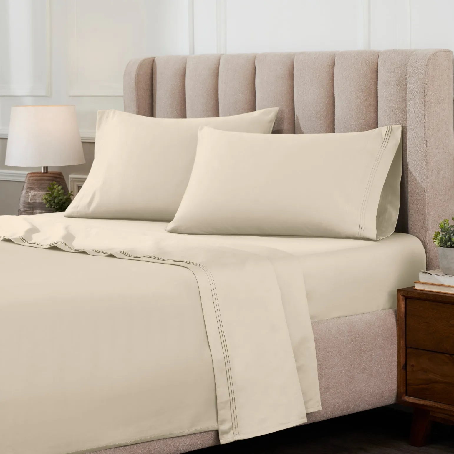 Egyptian Cotton 1000 Thread Count Extra Deep Solid Sheet Set