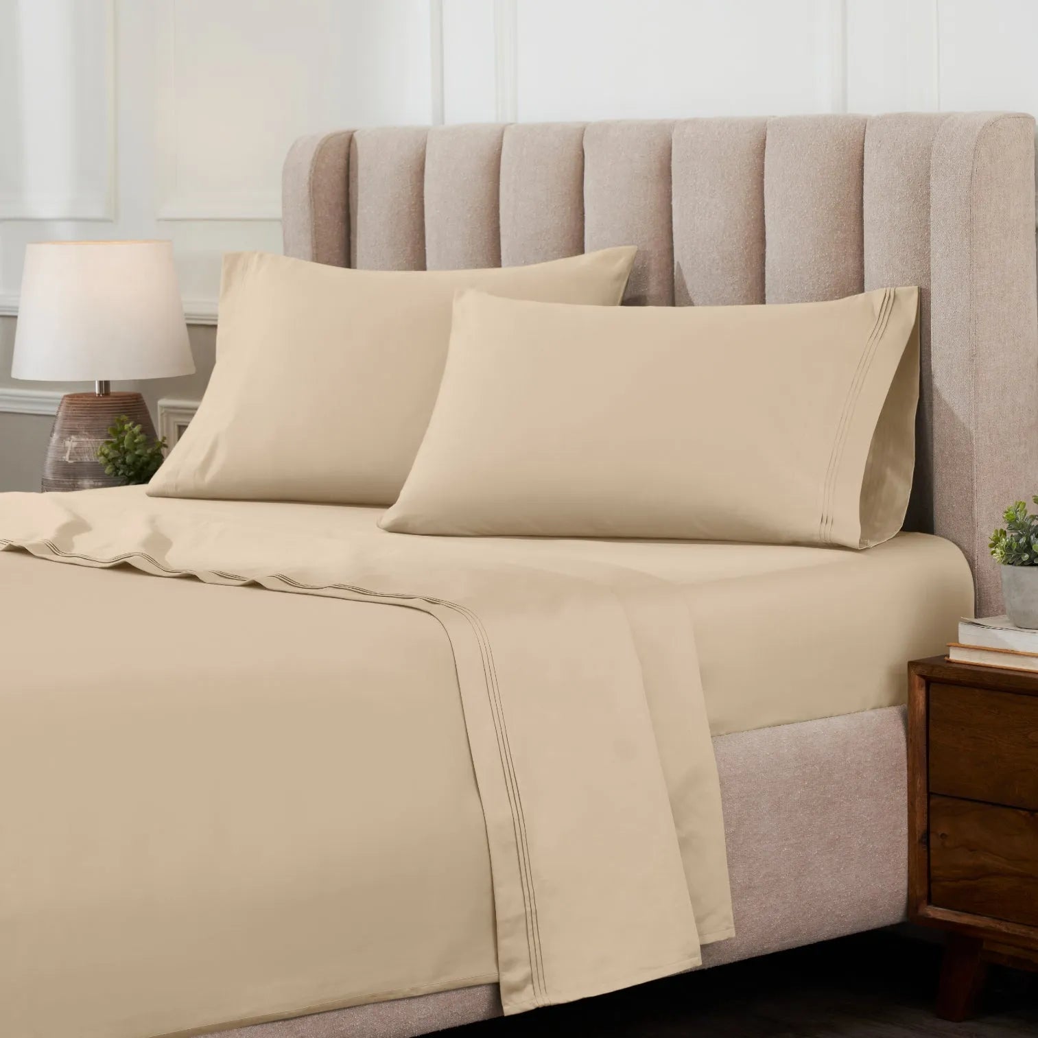 Egyptian Cotton 1000 Thread Count Extra Deep Solid Sheet Set