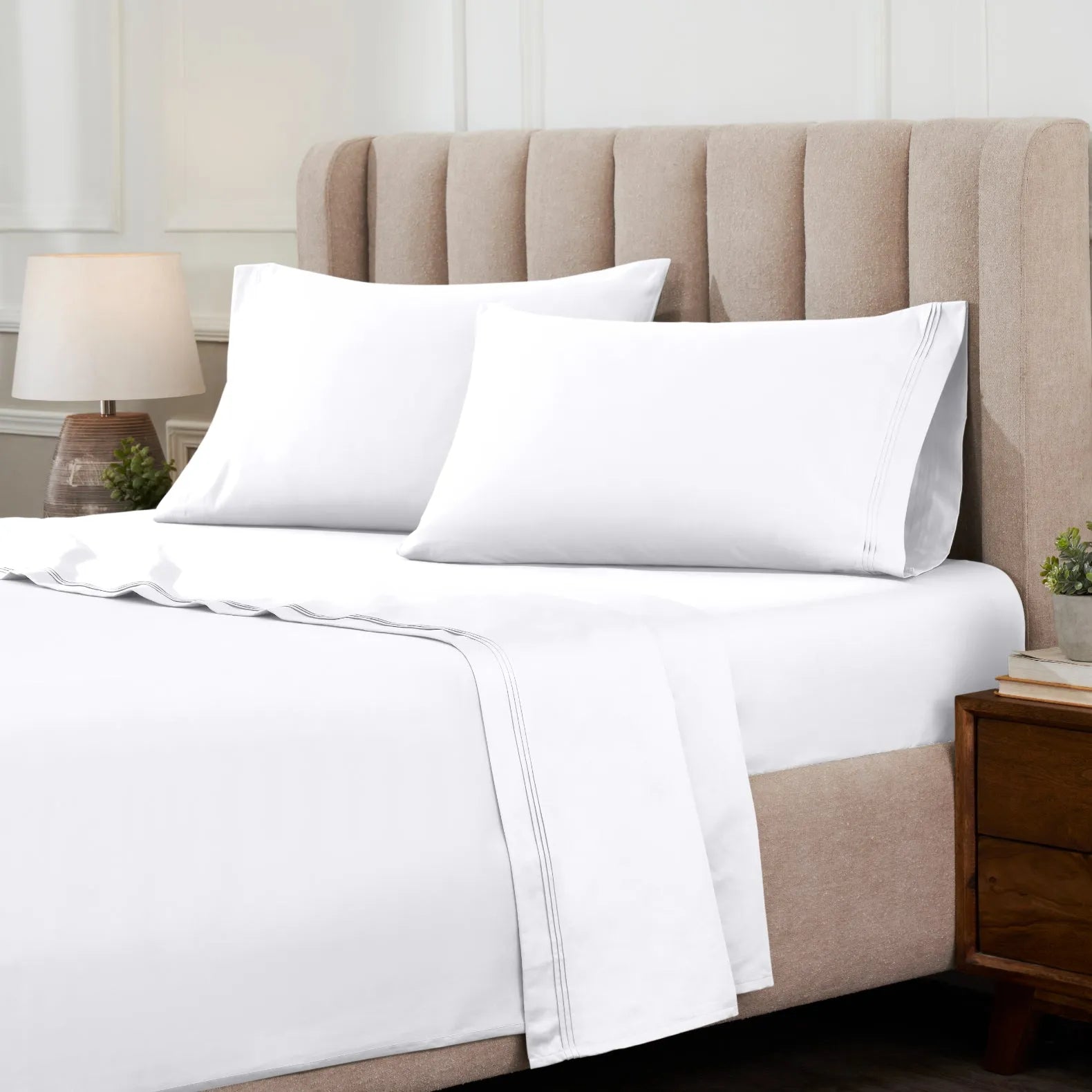 Egyptian Cotton 1000 Thread Count Extra Deep Solid Sheet Set