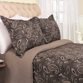 100% Cotton Flannel Paisley Luxury Duvet Cover Set - Duvet Cover Set by Superior