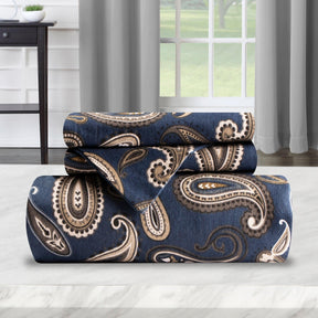 100% Cotton Flannel Paisley Luxury Duvet Cover Set - Duvet Cover Set by Superior