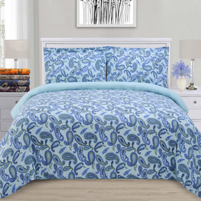 100% Cotton Flannel Paisley Luxury Duvet Cover Set - Duvet Cover Set by Superior