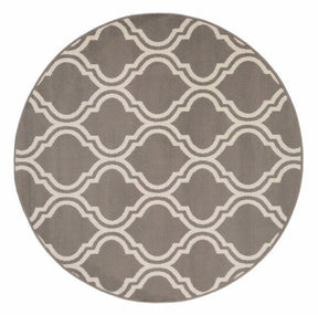 Moroccan Double Trellis Geometric Indoor Area Rugs Or Runner Rug - Gray