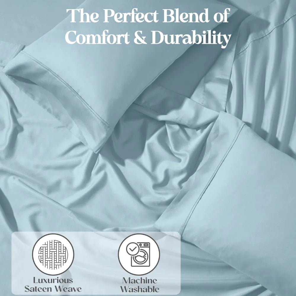 1200 Thread Count Cotton Blend 2 Piece Solid Pillowcase Set - Pillowcases by Superior