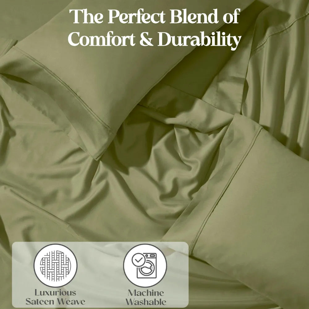 1200 Thread Count Cotton Blend 2 Piece Solid Pillowcase Set - Pillowcases by Superior