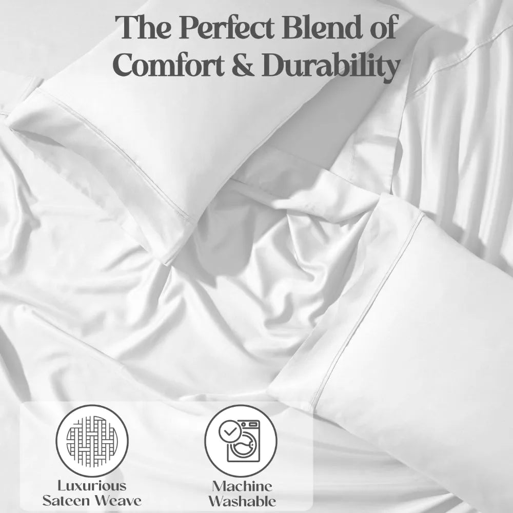 1200 Thread Count Cotton Blend 2 Piece Solid Pillowcase Set - Pillowcases by Superior