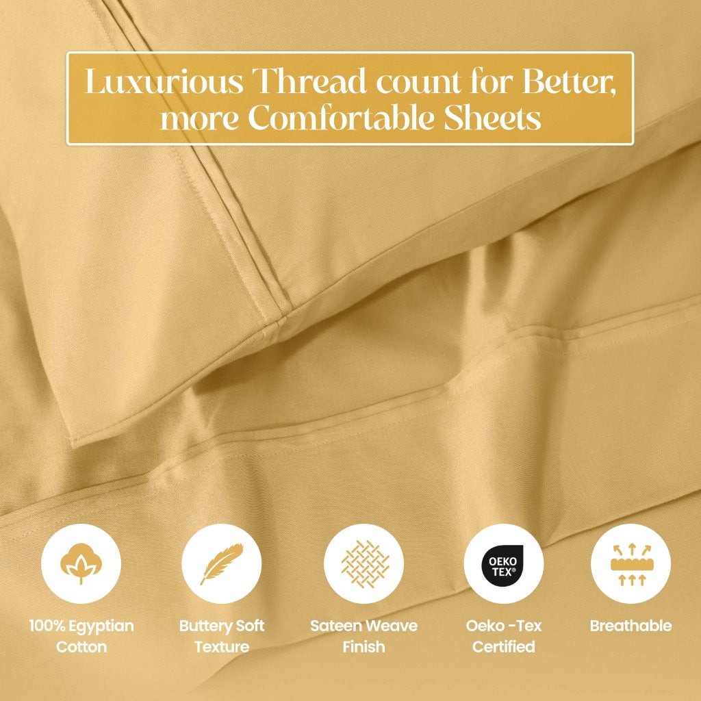 1200 Thread Count Egyptian Cotton 2 Piece Pillowcase Set - Pillowcases by Superior