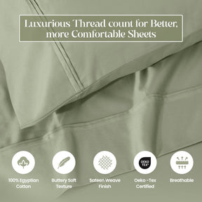 1200 Thread Count Egyptian Cotton 2 Piece Pillowcase Set - Pillowcases by Superior