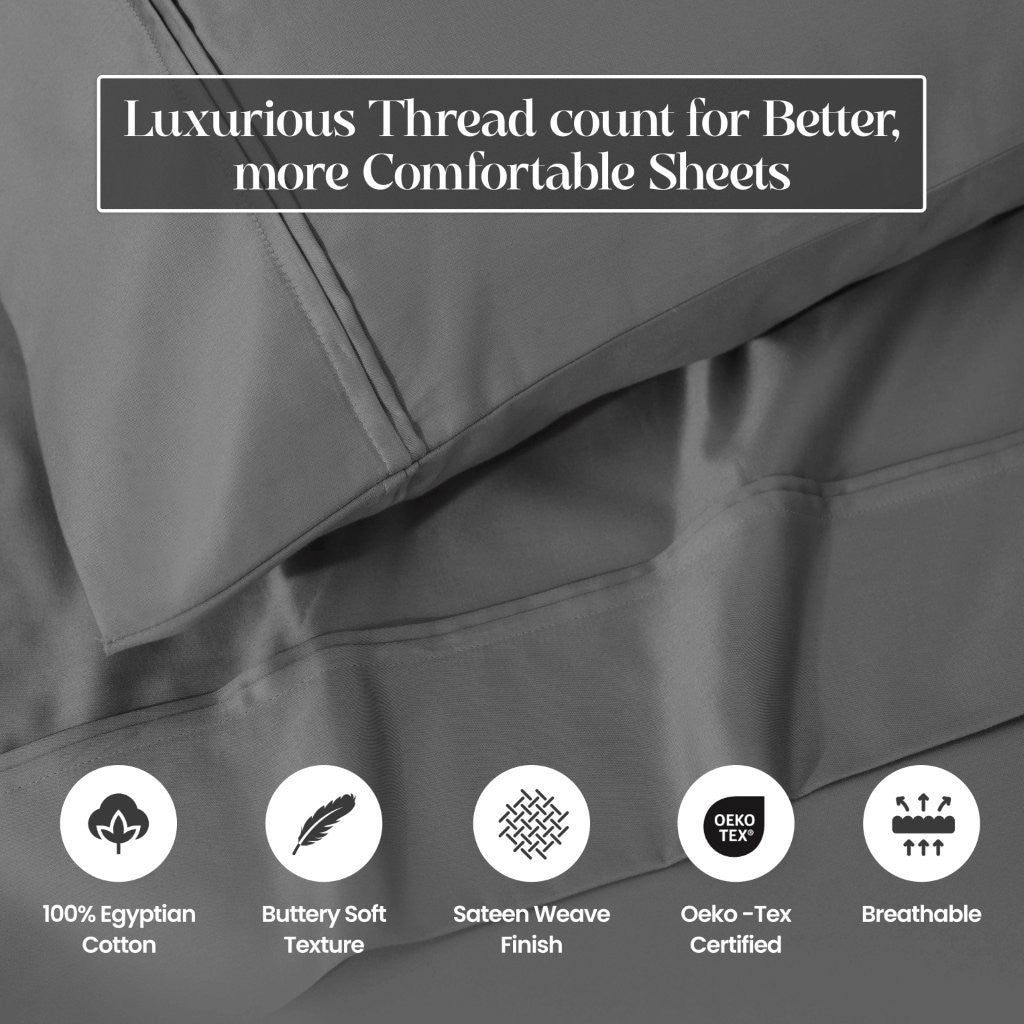 1200 Thread Count Egyptian Cotton 2 Piece Pillowcase Set - Pillowcases by Superior