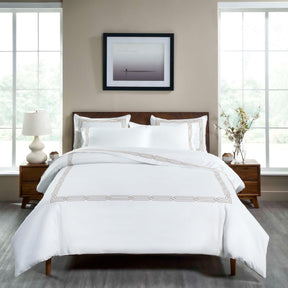 1200 Thread Count Egyptian Cotton Embroidered Duvet Cover Set - Duvet Cover Set by Superior