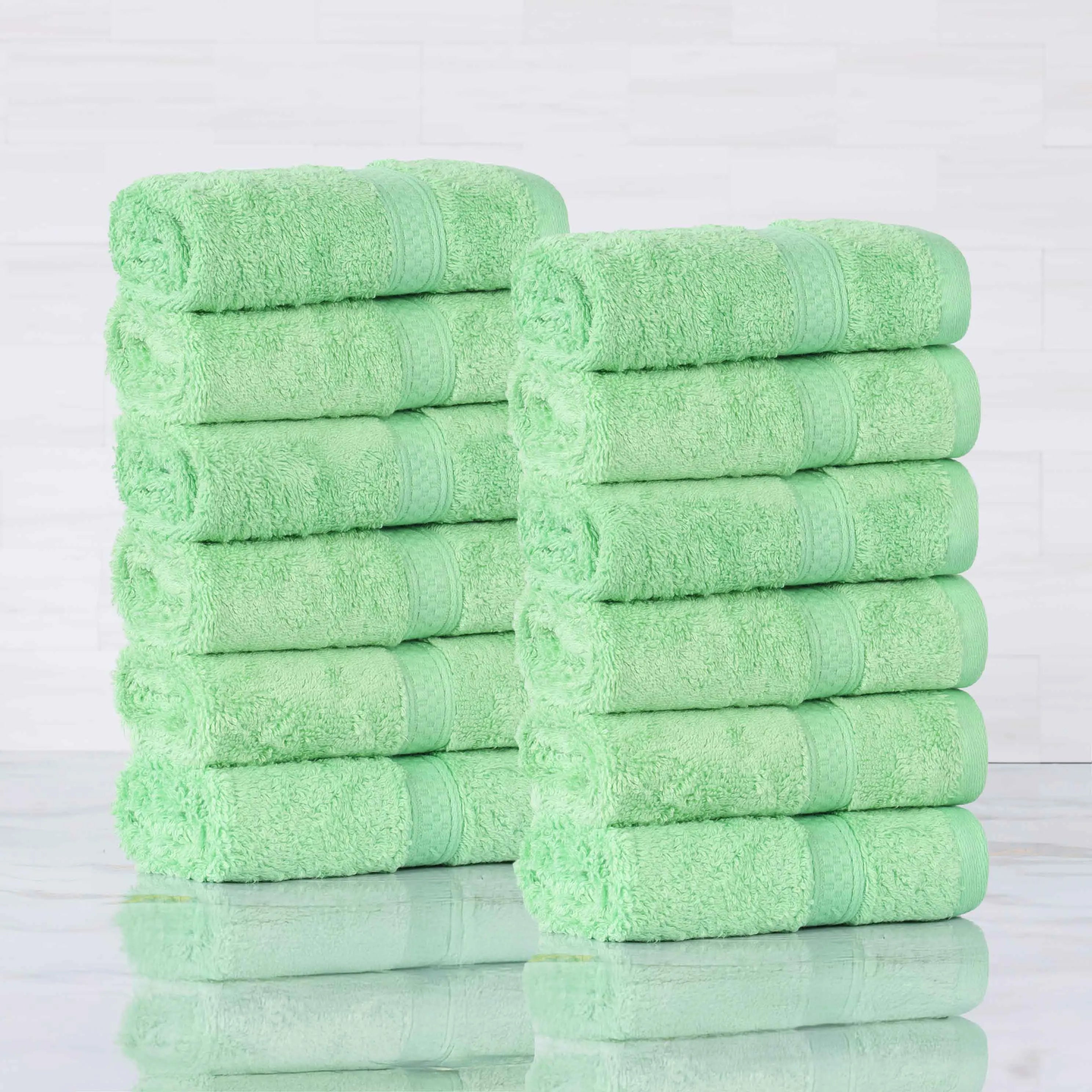 Rayon from Bamboo Ultra-Plush Assorted 12 Piece Face Towel Set