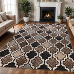 Viking Contemporary Geometric Trellis Indoor Area Rug or Runner - Rugs by Superior