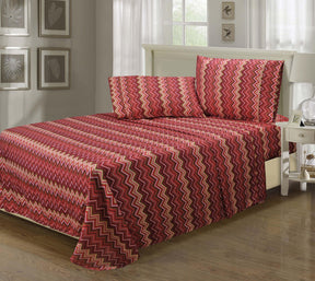 1800 Series Wrinkle Resistant Zigzag Sheet Set - by Superior