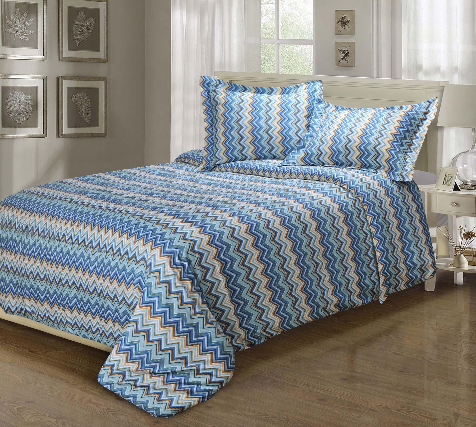 1800 Series Wrinkle Resistant Zigzag Sheet Set - by Superior