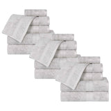 Rayon from Bamboo Cotton Blend Luxury Assorted 18 Piece Towel Set