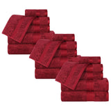 Rayon from Bamboo Cotton Blend Luxury Assorted 18 Piece Towel Set