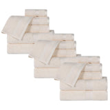 Rayon from Bamboo Cotton Blend Luxury Assorted 18 Piece Towel Set