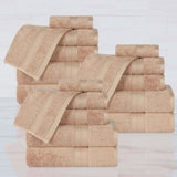 Rayon from Bamboo Cotton Blend Luxury Assorted 18 Piece Towel Set