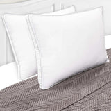 Medium Density Down Alternative Gusset Pillows, Set of 2 and 4 - Pillow Set by Superior