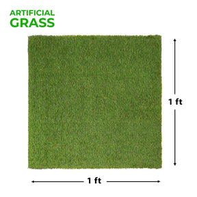 Artificial Grass Area Rug Lawn Turf Indoor Outdoor Rugs, Set of 6 - Green