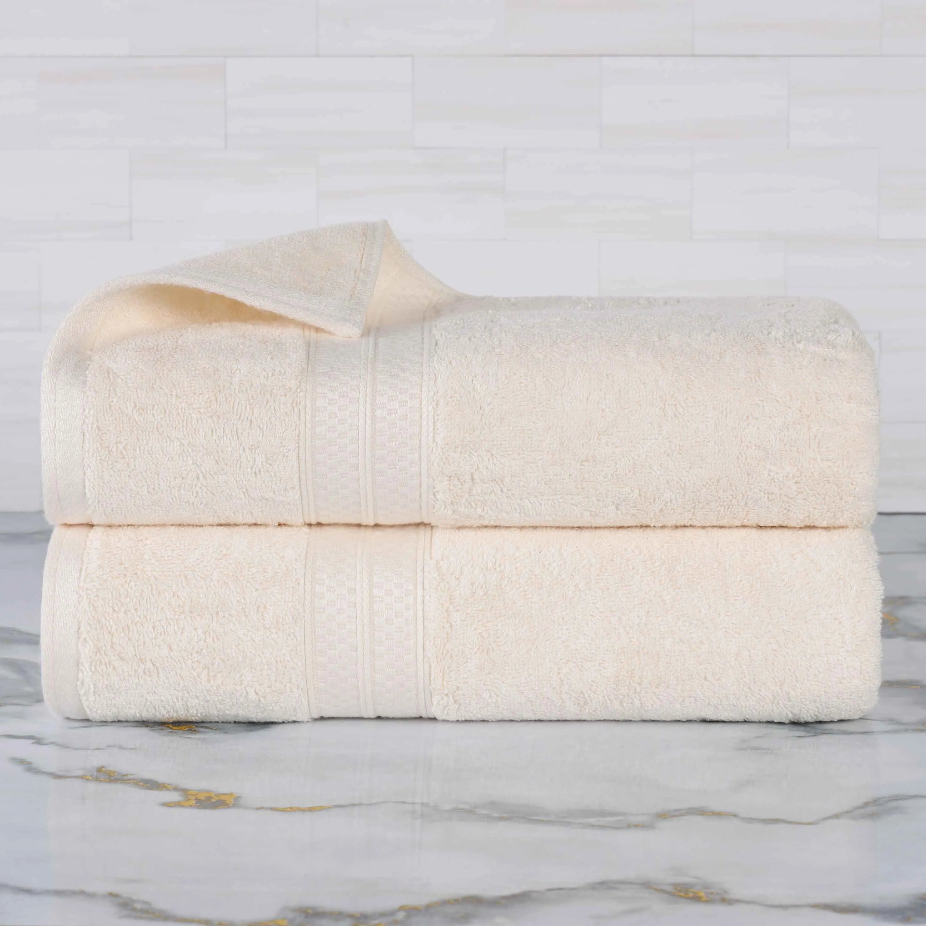 Rayon from Bamboo Plush Heavyweight 2 Piece Bath Towel Set