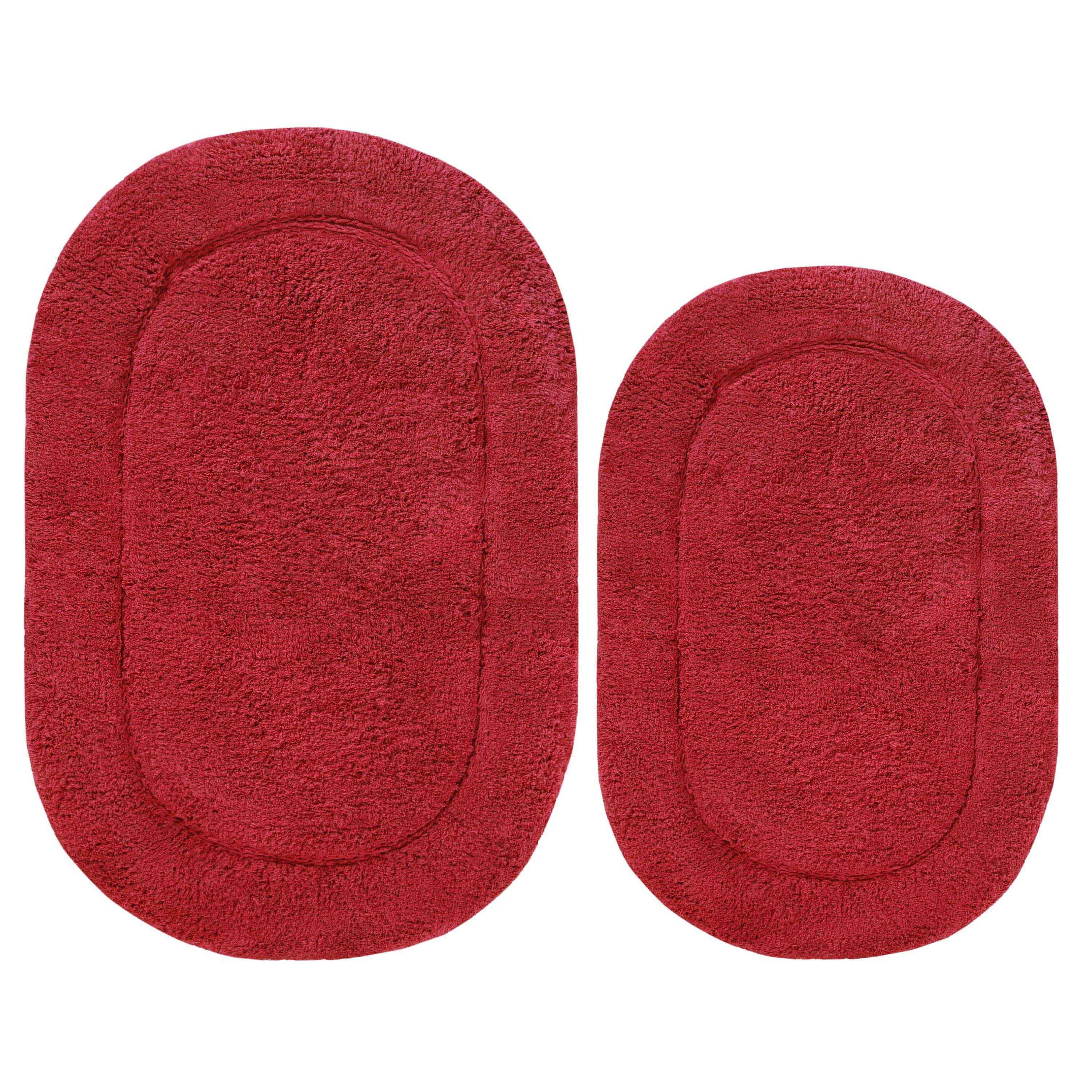 Non-Slip Washable Cotton 2 Piece Bath Rug Set - Bath Rugs by Superior