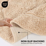 Cotton Non Slip Oval 2 Piece Bath Rug Set - Bath Rugs by Superior