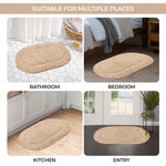 Cotton Non Slip Oval 2 Piece Bath Rug Set - Bath Rugs by Superior