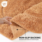 Cotton Non Slip Oval 2 Piece Bath Rug Set - Bath Rugs by Superior