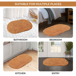 Cotton Non Slip Oval 2 Piece Bath Rug Set - Bath Rugs by Superior