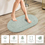 Cotton Non Slip Oval 2 Piece Bath Rug Set - Bath Rugs by Superior