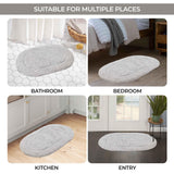 Cotton Non Slip Oval 2 Piece Bath Rug Set - Bath Rugs by Superior