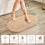 Cotton Non Slip Oval 2 Piece Bath Rug Set - Bath Rugs by Superior