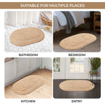 Cotton Non Slip Oval 2 Piece Bath Rug Set - Bath Rugs by Superior