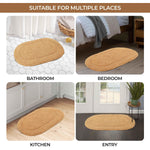 Cotton Non Slip Oval 2 Piece Bath Rug Set - Bath Rugs by Superior