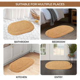 Cotton Non Slip Oval 2 Piece Bath Rug Set - Bath Rugs by Superior