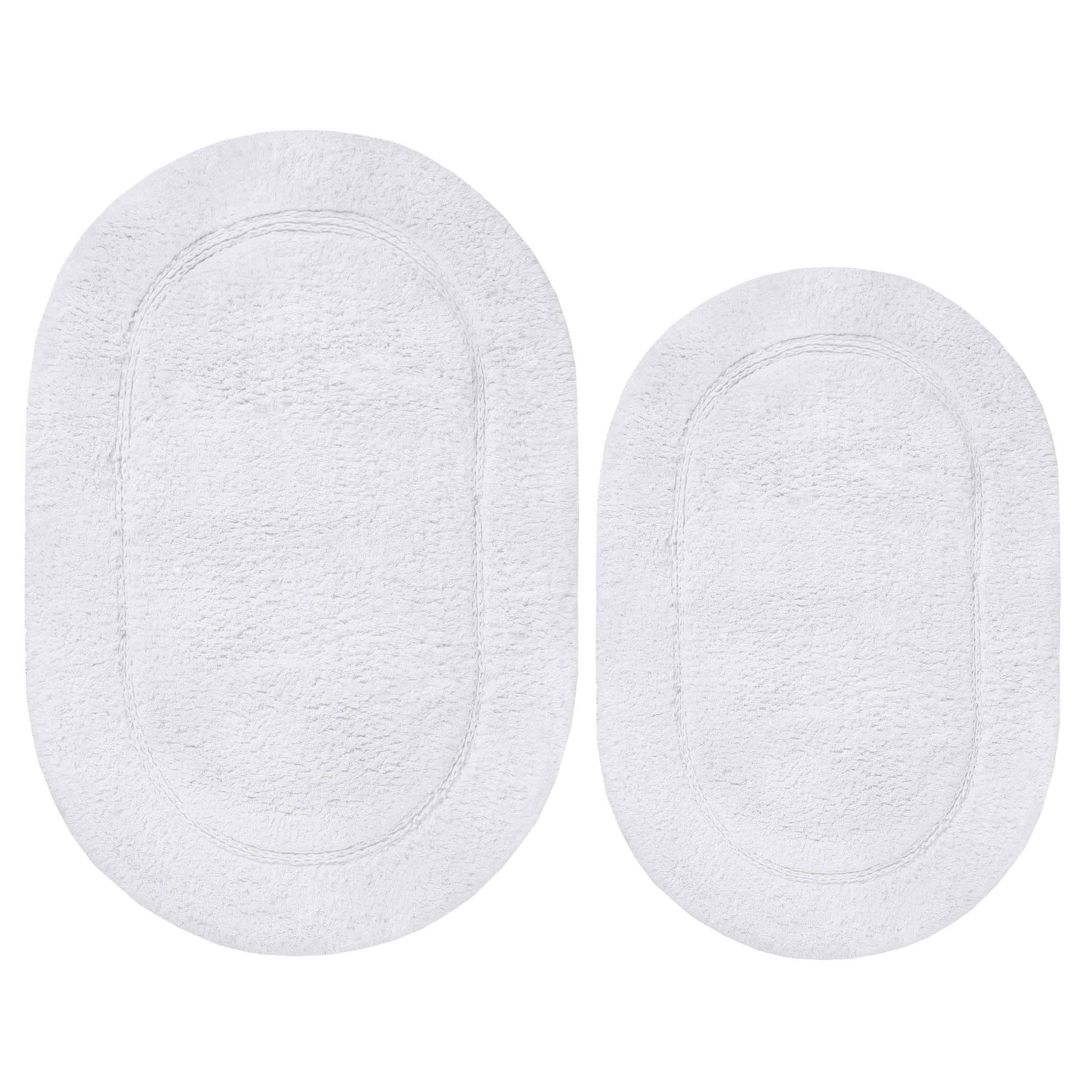 Non-Slip Washable Cotton 2 Piece Bath Rug Set - Bath Rugs by Superior