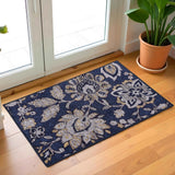 Jezabel Floral Non-Slip Washable Indoor Area Rug or Runner