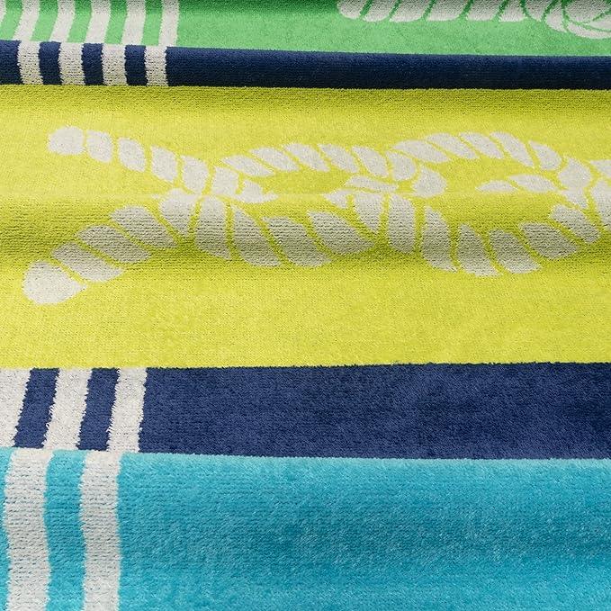 Marine Knots Oversized 2 Piece Beach Towel Set - Beach Towel by Superior - Superior 