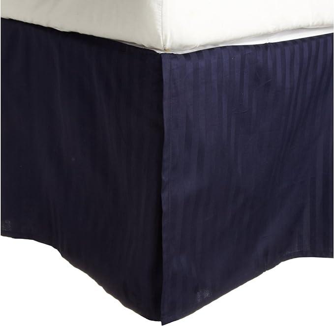 300 Thread Count Egyptian Cotton 15" Drop Striped Bed Skirt - by Superior