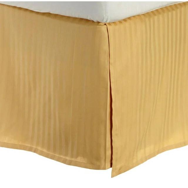 300 Thread Count Egyptian Cotton 15" Drop Striped Bed Skirt - by Superior