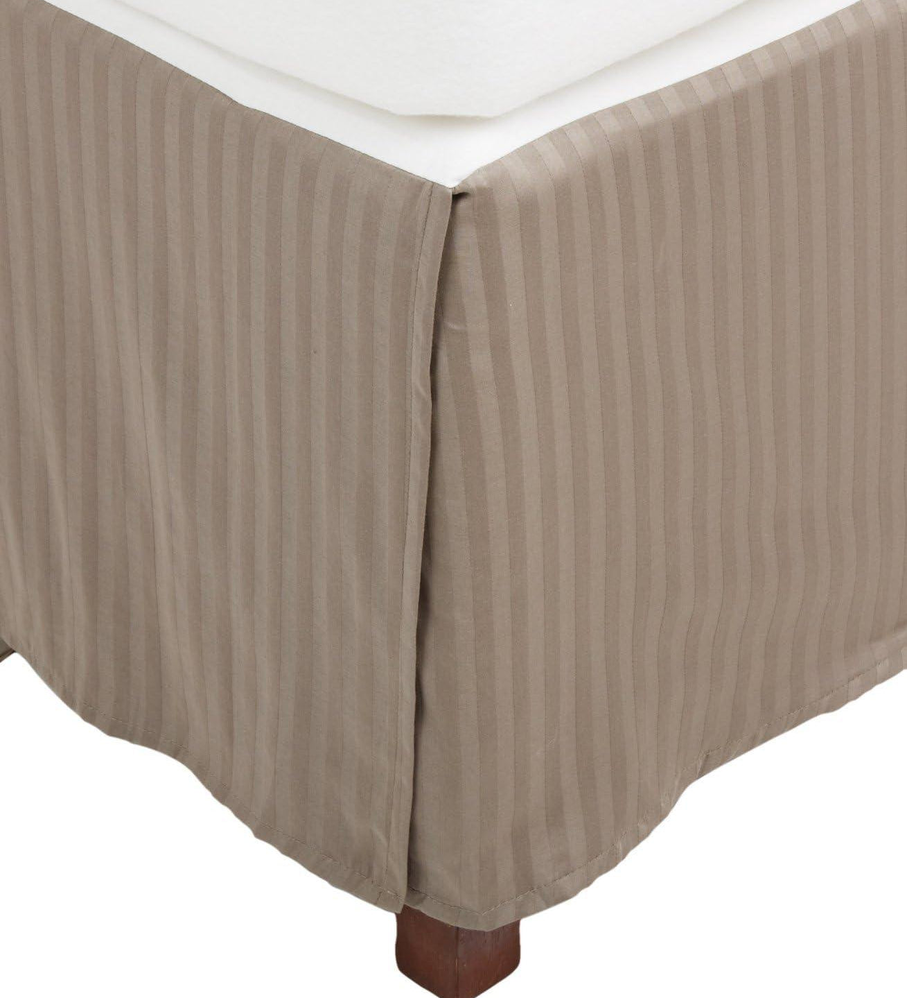 300 Thread Count Egyptian Cotton 15" Drop Striped Bed Skirt - by Superior