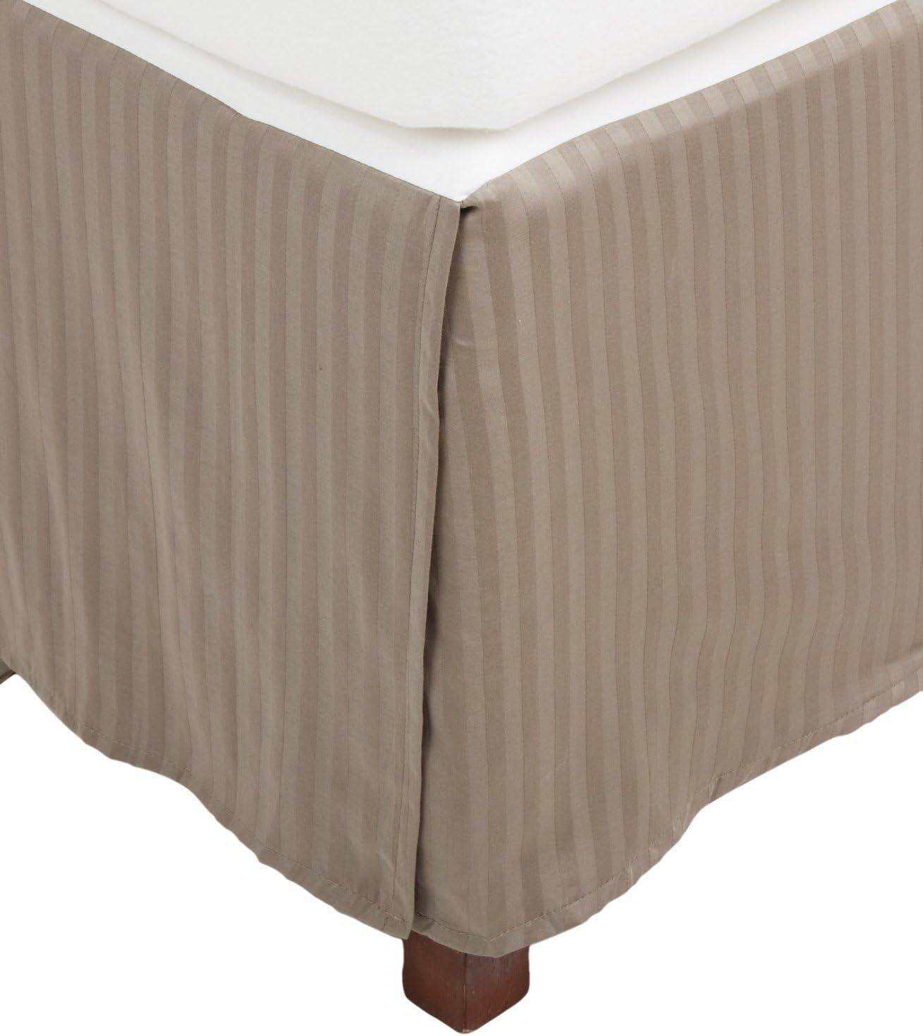 300 Thread Count Egyptian Cotton 15" Drop Striped Bed Skirt - by Superior