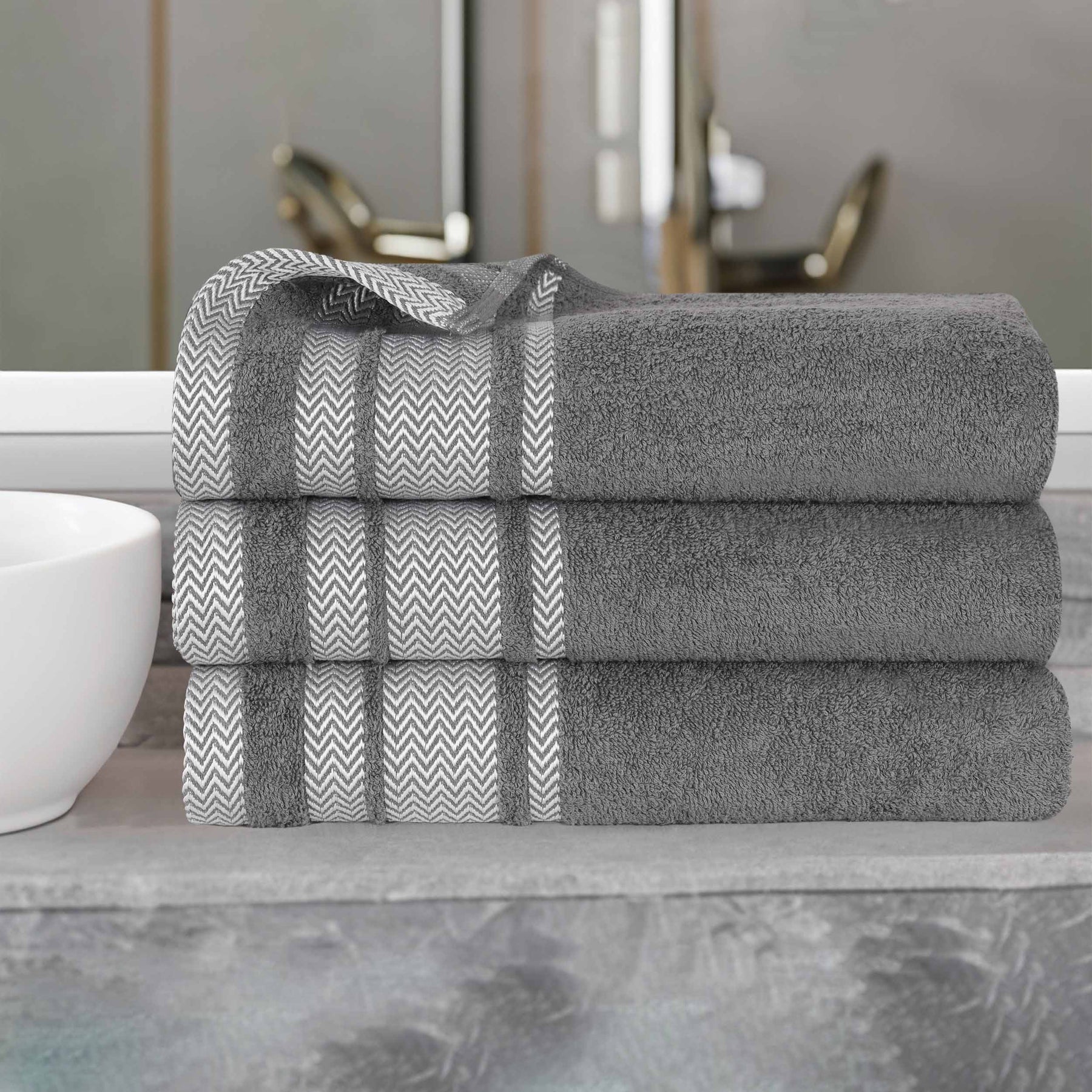 LANE LINEN Luxury Bath Towels Set - 100% Cotton Bathroom Towels, Zero  Twist, Quick Dry Shower Towel, Extra Aborbent Bath Towel, Super Soft, 6  Bath
