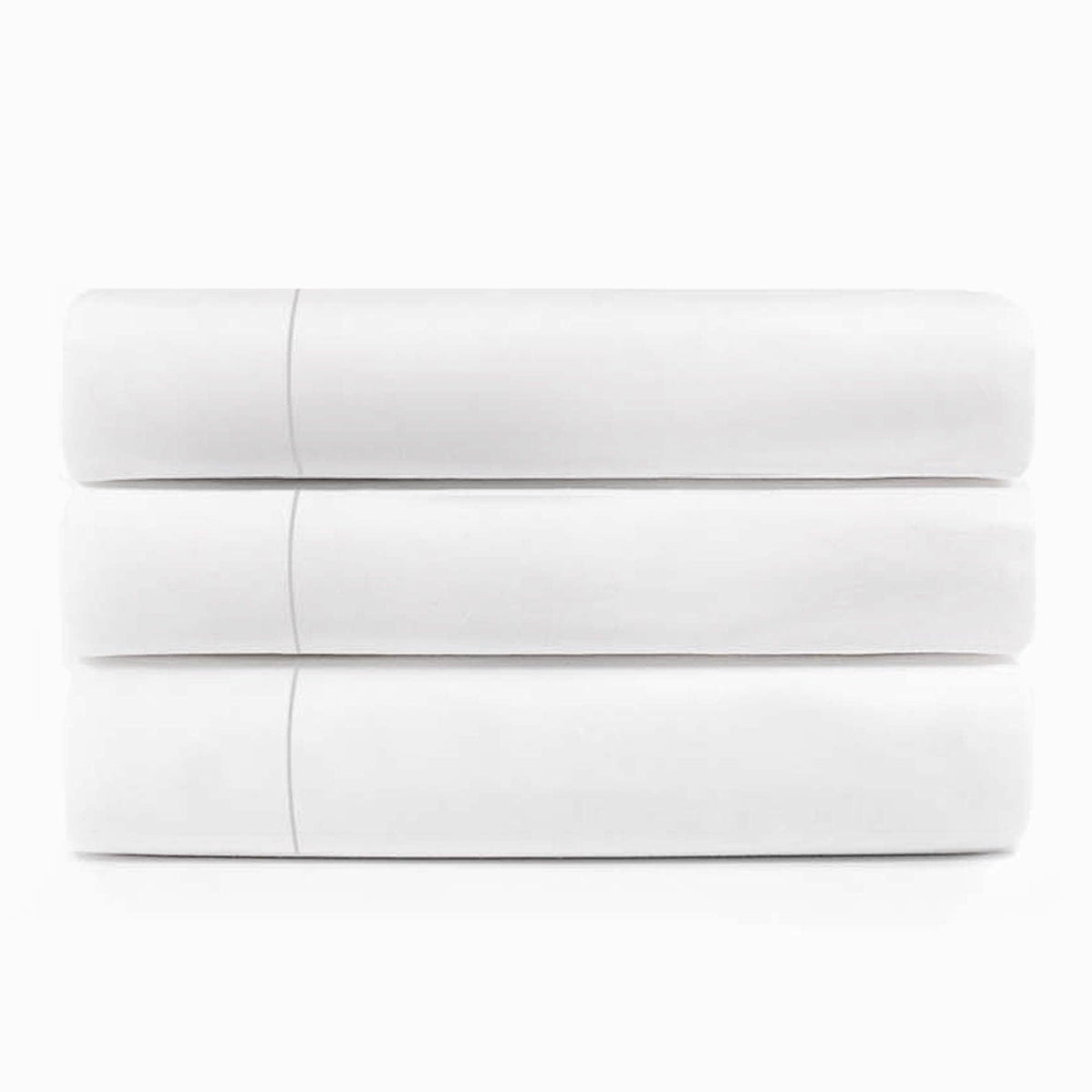 Cotton Rich Percale Hotel Quality Flat Bed Sheets Set Of 3, 6, 12 - White