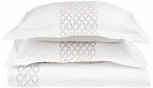 Hanna Embroidered Wrinkle Resistant Duvet Cover Set - White