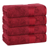 Ultra-Soft Rayon from Bamboo Cotton Blend 4 Piece Bath Towel Set