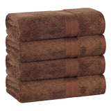 Ultra-Soft Rayon from Bamboo Cotton Blend 4 Piece Bath Towel Set